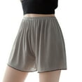thumbnail image 1 of ABATAB Women's Pajamas Shorts Ice Silk Solid Color Summer Underwear Soft Breathable High Waist Stretchy Sleepwear Shorts, 1 of 6