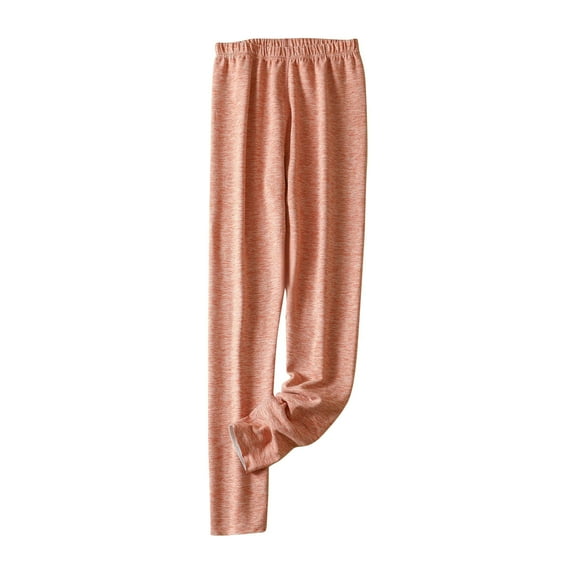 ABATAB Women's Plus Size Thermal Pants Loose Fit Comfy Underwear Ultra Soft Solid Base Layer Elastic Waisted Warm Pants