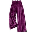 thumbnail image 1 of ABATAB Women's Sequin Palazzo Pants Drawstring Sparkly Party Club Pants aggy Night out Casual Wide Leg Flowy Trousers, 1 of 6