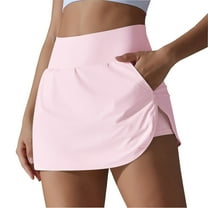 ABATAB Women's Tennis Golf Skorts Soft High Waisted with Pockets Casual Comfy Athletic Skorts Sports Running Shorts