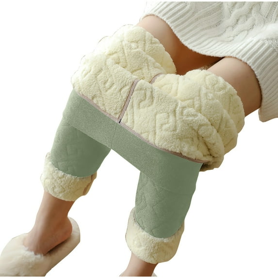 ABATAB Women 's Thermal Pants Ultra Soft Fleece Lined Warm Trousers Elastic Waisted Winted Base Layer Cold Weather Underwear