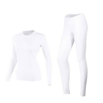 ABATAB Women 's Thermal Underwear Outfits Stretch Soft Fleece Lined Bottom Long John Sets Warm Base Layer Bottom Tops