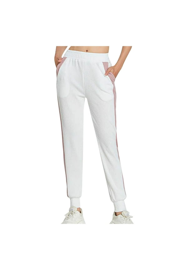 Women's Workout Pants Joggers Casual Tapered Pants with Pockets Athletic Lounge Trousers for Yoga and Running