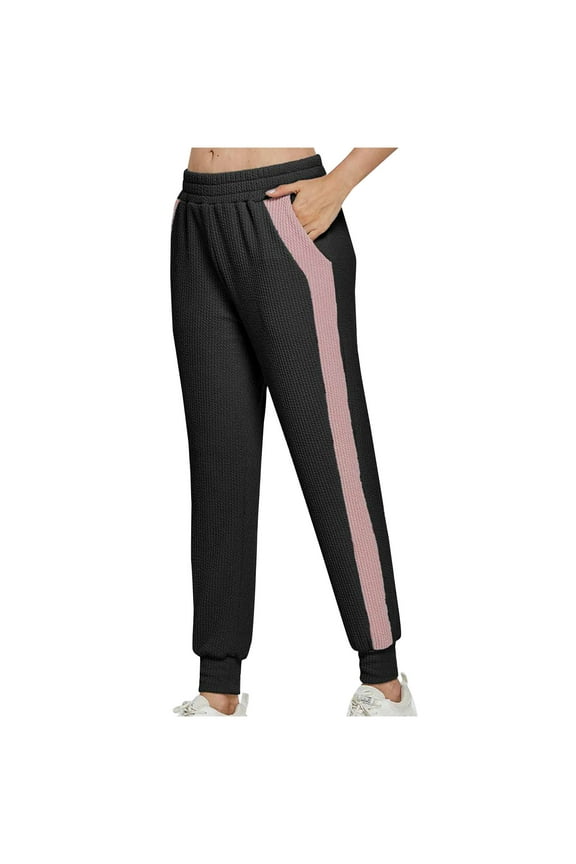 Women's Workout Pants Joggers Casual Tapered Pants with Pockets Athletic Lounge Trousers for Yoga and Running