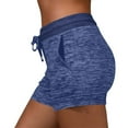 thumbnail image 1 of ABATAB Womens Athletic Shorts Drawstring High Waisted Running Short Sporty Gym Workout Tight with Pockets, 1 of 6