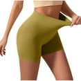 thumbnail image 1 of ABATAB Womens Biker Shorts High Waist Ribbed Butt Lifting Yoga Shorts Gym Workout Running Shorts, 1 of 7