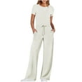 thumbnail image 1 of ABATAB Womens Jumpsuits Workout One Piece Short Sleeve Rompers Yoga Summer Fashion Long Pants Running Clothes with Deep Pockets, 1 of 7