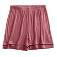thumbnail image 1 of ABATAB Womens Sleep Shorts Comfy Solid Lounge Shorts Elastic Waisted Sleep Shorts Wide Leg Soft Pj Bottoms, 1 of 4