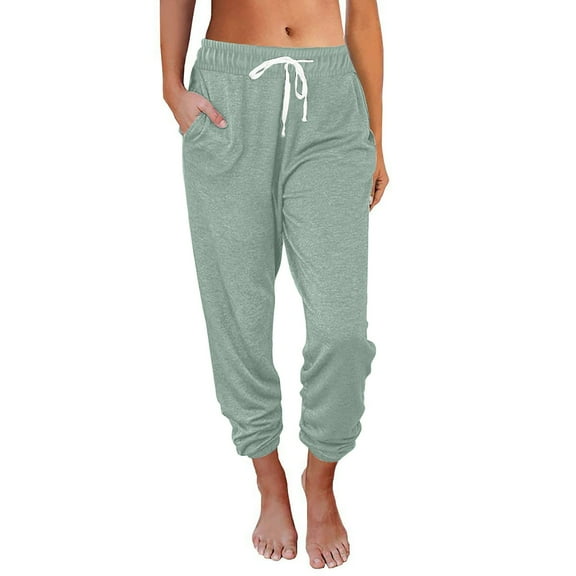 ABATAB Womens Sweatpants Baggy Loose Fit Workout Pants Comfortable Soft Drawstring Active Exercise Trousers with Pockets