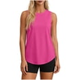 thumbnail image 1 of ABATAB Womens Tank Tops Sun Protection Sleeveless Summer Tops Round Neck Basic T-Shirts Thin Comfy Workout Yoga Clothes, 1 of 7