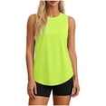 thumbnail image 1 of ABATAB Womens Tank Tops Sun Protection Sleeveless Summer Tops Round Neck Basic T-Shirts Thin Comfy Workout Yoga Clothes, 1 of 7