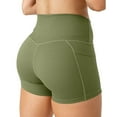 thumbnail image 1 of ABATAB Womens Yoga Shorts Solid Workout Shorts Tight Soft Seamless Athletic Gym Running Shorts, 1 of 7