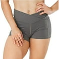thumbnail image 1 of ABATAB Womens Yoga Shorts Solid Workout Shorts Tight Soft Seamless Athletic Gym Running Shorts, 1 of 7