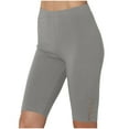 thumbnail image 1 of ABATAB Workout Leggings for Women Soft High Waisted Solid Color Stretch Slim Fit Running Athletic Capris, 1 of 7
