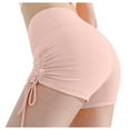 thumbnail image 1 of ABATAB Yoga Shorts for Women Comfy High Waisted Running Shorts Tight Side Drawstring Sports Athletic Workout Summer Shorts, 1 of 7