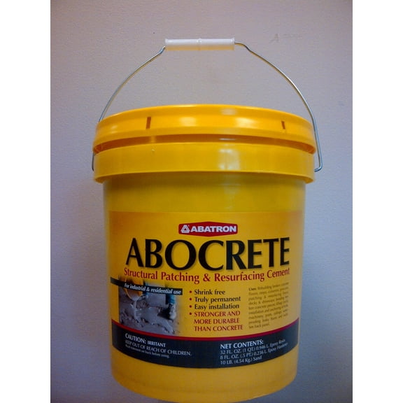 ABATRON Abocrete Kit - Self-Leveling Concrete Epoxy Patching and Filling Compound - Concrete Repair and Cement Crack Filler Small Kit - with Sand - Light Gray