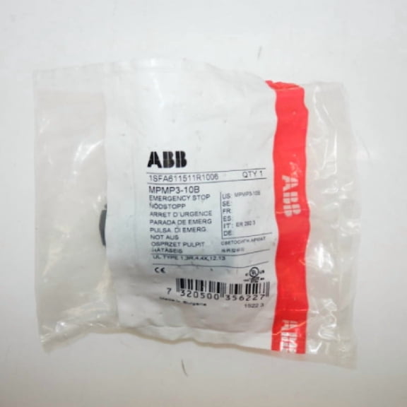 ABB Black Pull Release Emergency Stop Switch MPMP3-10B
