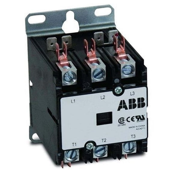 ABB, DP30C3P-1, 3 Pole, 30 Amps, 120VAC Coil, Definite Purpose Contactor