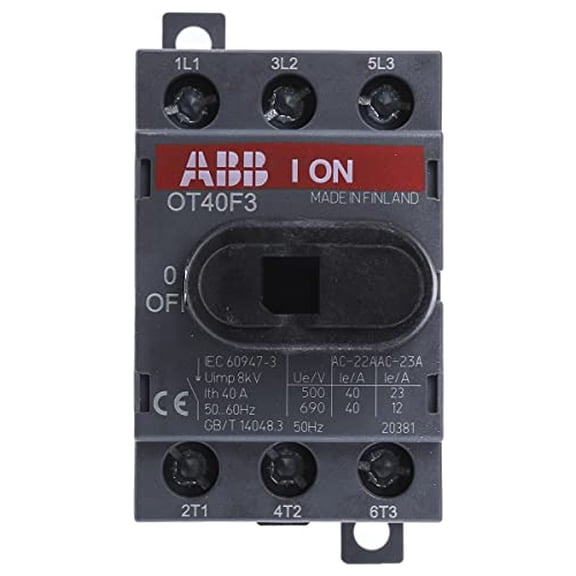ABB OT40F3 Main Power Disconnect