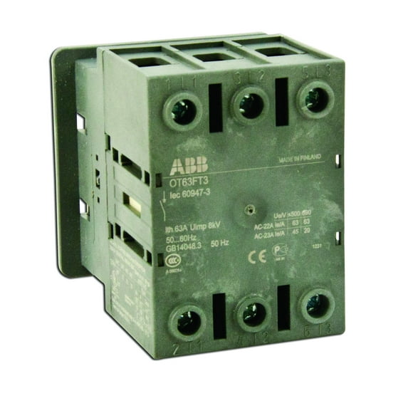 ABB OT63FT3 Non-Fused Disconnect, 60 Amp, 3-Pole
