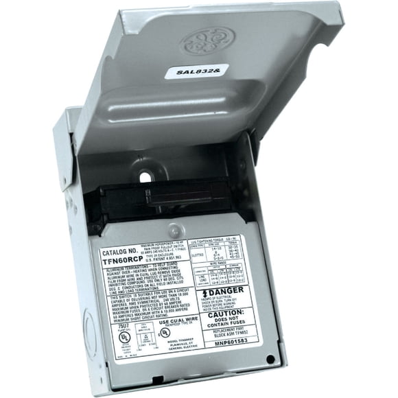 ABB TFN60RCP  Weatherproof Non-Fused AC Disconnect Switch  AC Disconnect 60A 240V  1 Phase N3R  Horsepower Rated  10kAIC