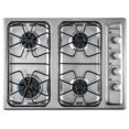 ABBA 24" 4Burner Stainless Steel Gas Cooktop With Automatic Ignition