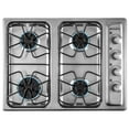 thumbnail image 1 of ABBA 24-inch 4 Burners Built-in Gas Cooktop - Stainless-Steel, 1 of 10
