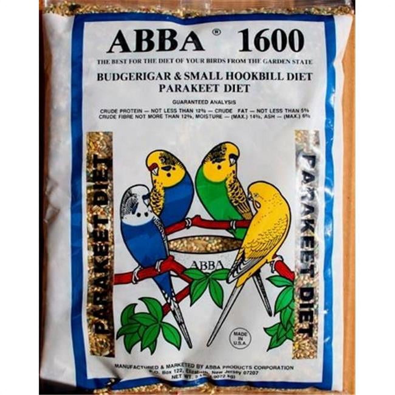 ABBA AB16002 1600 Parakeet Mix 2 lbs Bag
