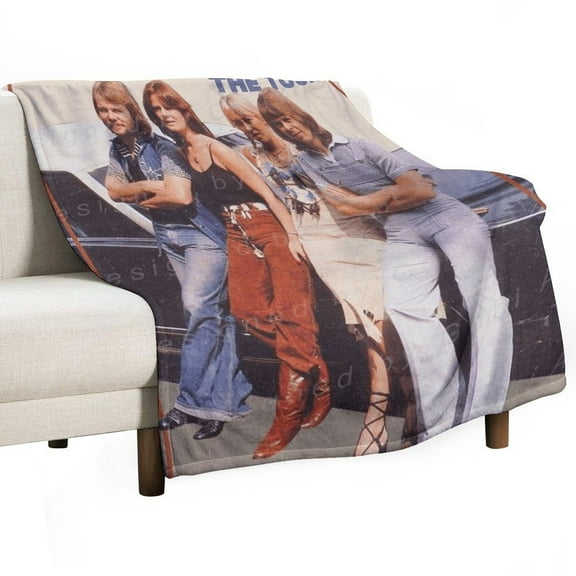 ABBA Luxury Flannel Blanket - Super Soft Anti-Static Plush Warm Blanket for Sofa Bed - Extra Large Cozy Blanket for Men and Women, Home Decor Gift.