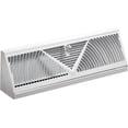 thumbnail image 1 of ABBBWH15 Baseboard Register with Sunburst Design, 15-Inch(Duct Opening Measurement), White, 1 of 4