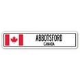 thumbnail image 1 of ABBOTSFORD CANADA Street Sign Canadian flag city country road wall gift, 1 of 5