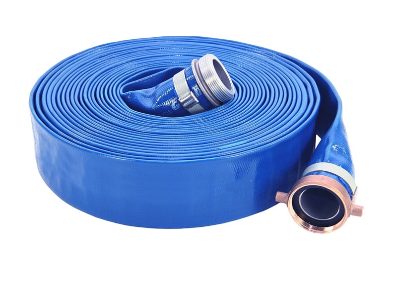 ABBOTT RUBBER CO INC Water/Discharge Hose, Blue PVC, 2-In. Coupled Length x 50-Ft. HA3853003