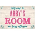 thumbnail image 1 of ABBY'S Room Kids Bedroom Sign 8x12 Metal Sign 208120089450, 1 of 1