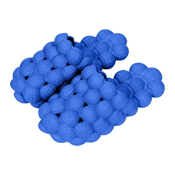 ABBYSQURE Women's Bubble Cloud Slides Men's Indoor and Outdoor Slippers Cute Summer for House Shower Non-Slip Massage Sandals - Dark Blue