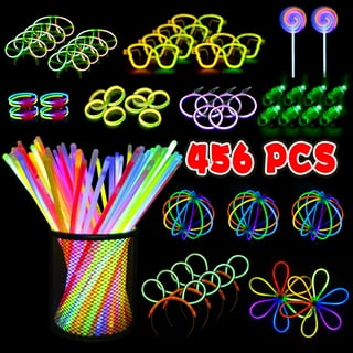 TURNMEON 500 Glow Sticks Bulk Party Favors,New Years Eve Glow in The Dark Party Supplies Glow Sticks Necklaces Bracelets with Connectors