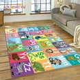 thumbnail image 1 of ABC Alphabet Children Crawling Early Eduion Cartoon Kids Playroom Area Rug Carpet for Living Room Bedroom Sofa Non-slip Mat, 1 of 5