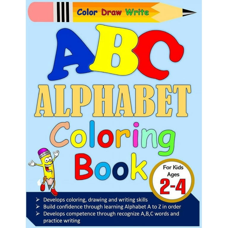  ABC Coloring Books for Toddlers: Number and ABC a Child's First  Alphabet Book Coloring Set for Kids Ages 2-4, Number and Letter Books  (coloring book for kids): 9781695967526: Mandalas, Daniel: Books