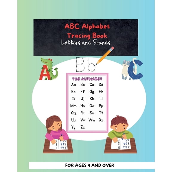 ABC Alphabet Tracing Book: Letters and Sounds, (Paperback)