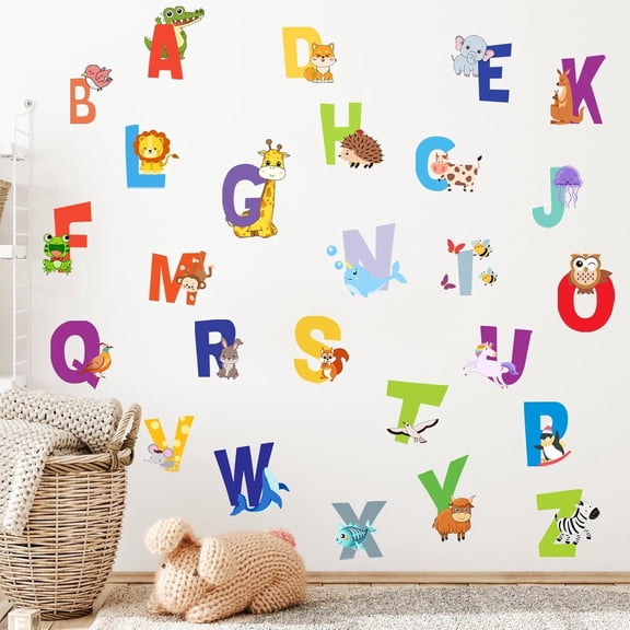 ABC Alphabet Wall Stickers Educational Removable