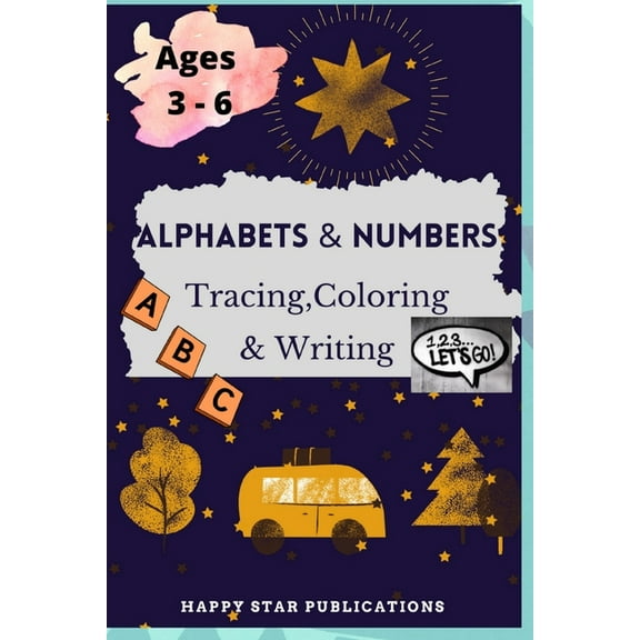 ABC Alphabets and 123 Number Tracing Book for kids (Paperback)