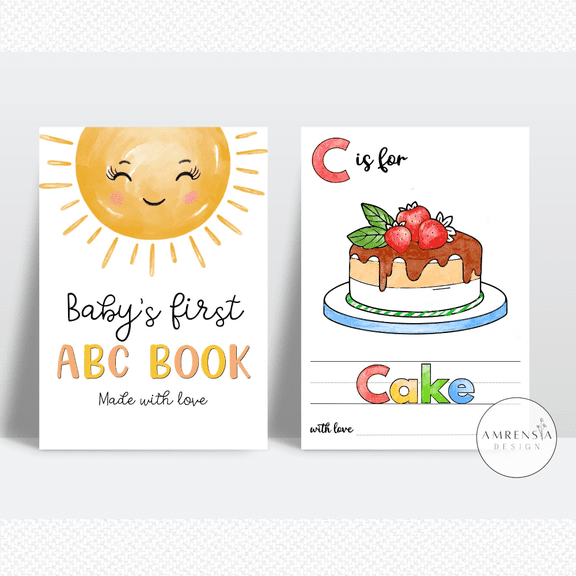 ABC Baby Alphabet Sun Theme Book Set 2 , Poster Only