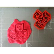 ABC Baby Letter Blocks Cookie Cutter- Sharp Edges - Exceptional Quality