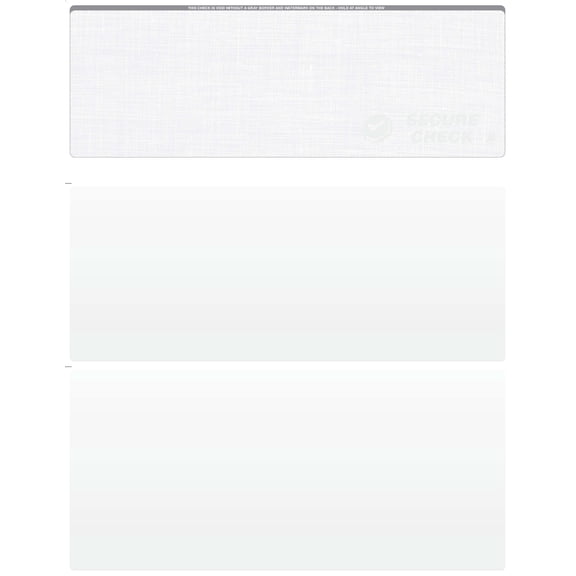 ABC Blank Check Stock (Linen) - Check on Top Gold Blank Checks for Laser & Inkjet Printers - Standard Letter Size Blank Check Paper Ideal for Personal & Business Checks - 1000 Sheets