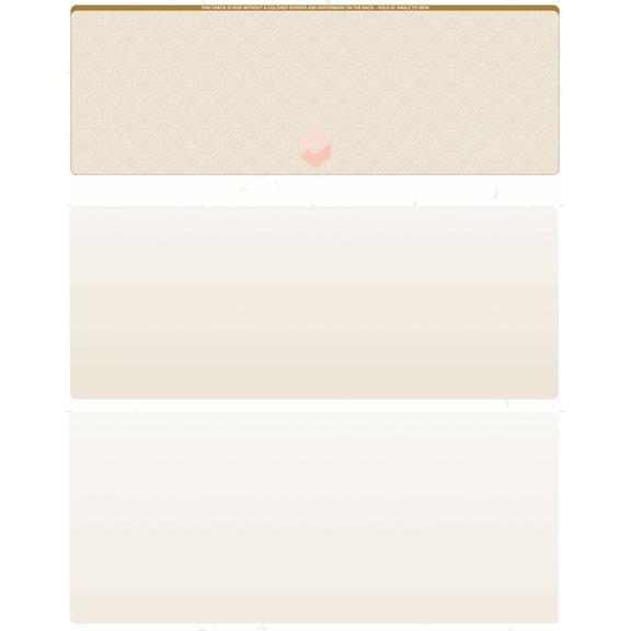 ABC Blank Check Stock (Linen) - Check on Top Gold Blank Checks for Laser & Inkjet Printers - Standard Letter Size Blank Check Paper Ideal for Personal & Business Checks - 1000 Sheets