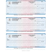 ABC Business Checks Compatible w/Quick Books, 3 On a Page, 300 Checks Prismatic