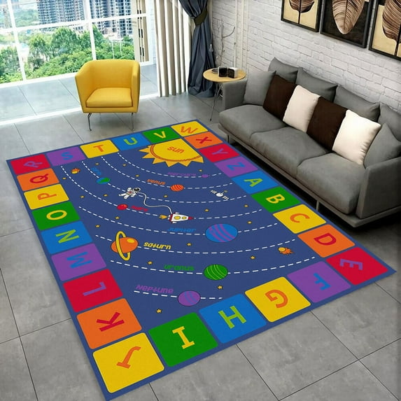 ABC Cartoon Alphabet Carpet 31''x 47'' Bedroom Sofa Rug Door Mat Kitchen Bathroom Mats For Kids