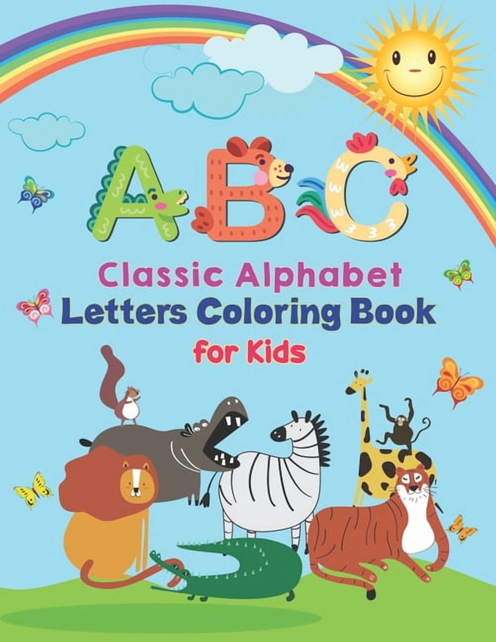 ABC - Classic Alphabet Letters Coloring Book For Kids: Alphabet ...
