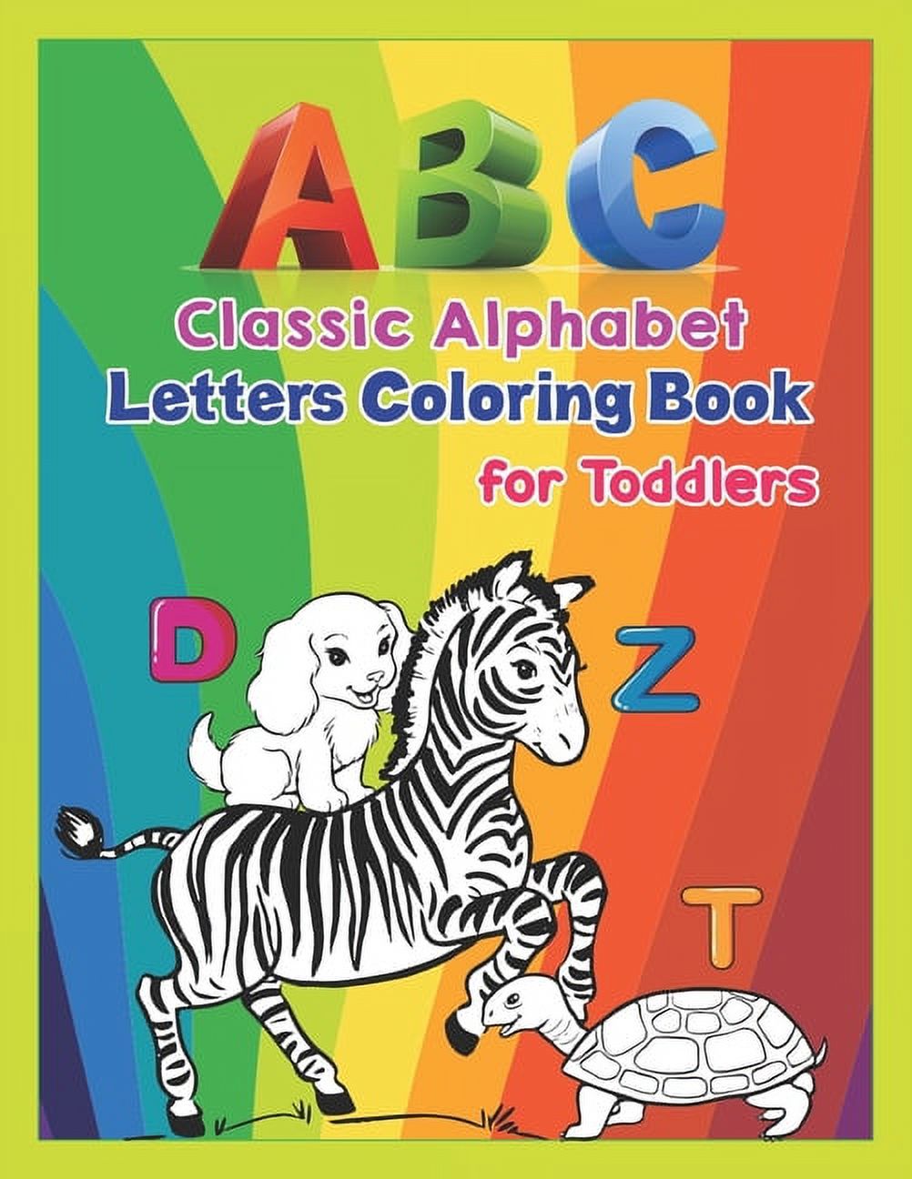 ABC - Classic Alphabet Letters Coloring Book for Toddlers: Alphabet ...