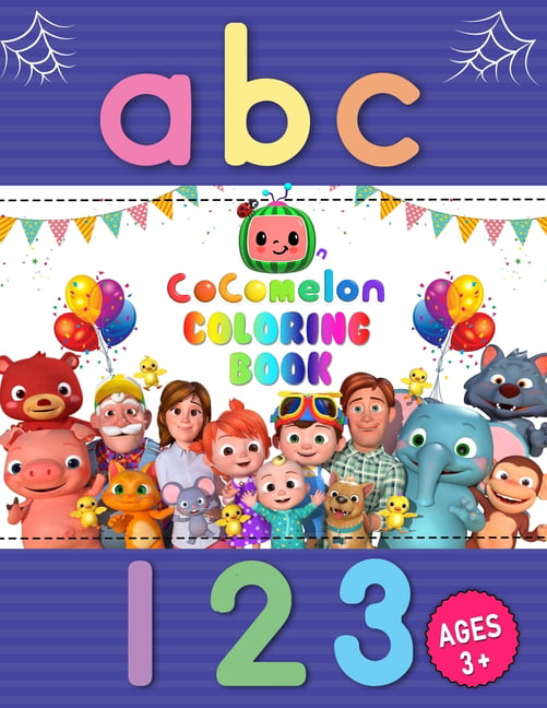 CoComelon Kids 32 Page Colouring Book Activity Craft Pad ABC Pre