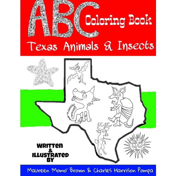 ABC Coloring Book: Texas Animals & Insects, (Paperback)